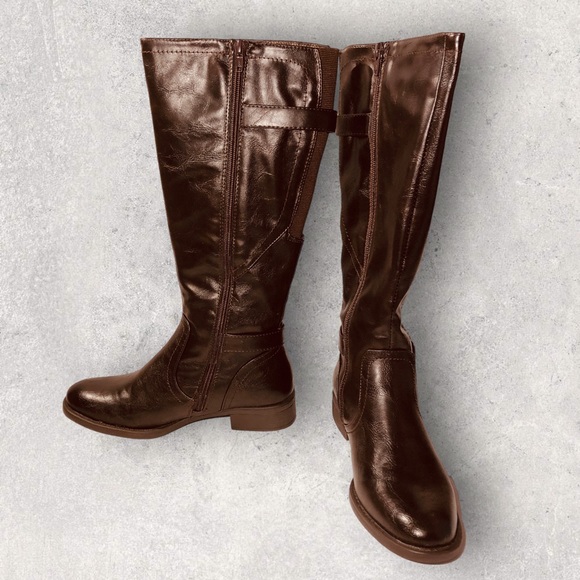 Yuu Ripple Over The Calf Boots Women's Size 7 New - Picture 5 of 10